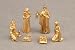 Dollhouse Miniature 7 Piece Gold Nativity Set