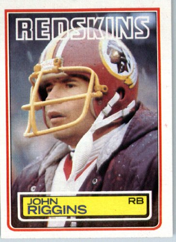 1983 Topps # 198 John Riggins Washington Redskins Football Card - Shipped In Protective Screwdown Display Case!