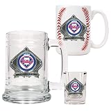 2008 World Series Champs Philadelphia Phillies 15oz Tankard, 15oz GameBall Mug & 2oz Shot Glass Set