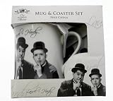 Stylish Laurel & Hardy Mug & Coaster Boxed Gift Set - Fine China