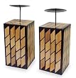 Bamboo candleholders, 'Island Towers' (pair) Bamboo candleholders, 'Island Towers' (pair)