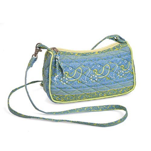 Olive n Figs Quilted Shoulder Handbag - Blue Murvy