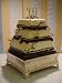 Silver Wedding Cake Stand Square 16"x16" a Strongly Built Masterpiece for Multilayer Cake