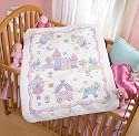 Bucilla 45326 Baby Ensemble- Princess Crib Cover