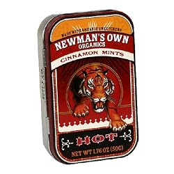 Newman's Own Organics Mints, Cinnamon, 1.76-Ounce Packages (Pack of 6)