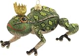 Glass Christmas ornament free blown Frog