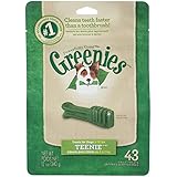 GREENIES Dental Chews TEENIE Treats for Dogs - TREAT-PAK Package 12 oz. 43 Count