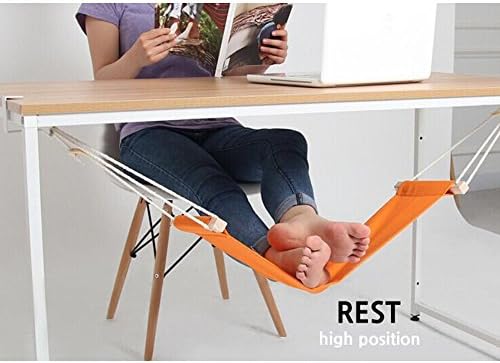 Pentop Adjustable Foot Hammock Put Your Foot Up On The Hammock Under The Desk Comfortable for Your Foot Mini Office Foot Rest Stand Desk Feet Hammock