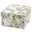 Gold Toile - Set of 4 Two Piece Gift Boxes (5" x 5" x 3")
