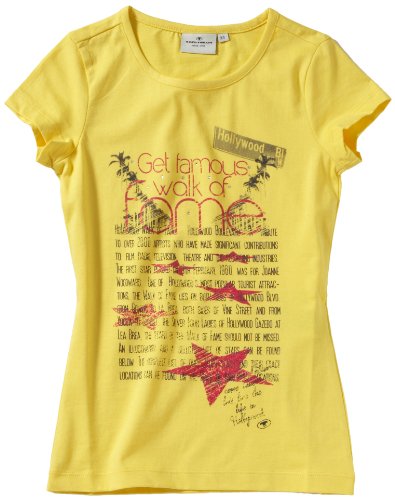 TOM TAILOR M&auml;dchen T-Shirt 10228650040/tee fame, Gr. 164, Gelb (3009) Preisvergleich