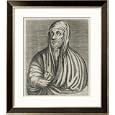 Ibn Sina Known in the West as Avicenna Islamic Scientist and Philosopher Framed Art Poster Print by Andre Thevet, 25x29
