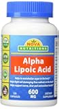 Alpha Lipoic Acid 600 mg 120 Capsules by Nova Nutritions