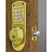 Electronic Keyless Deadbolt System - Bright Brass, #414