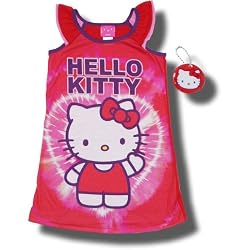 Hello Kitty "Kitty in Red" Nightgown w/bonus keychain for girls