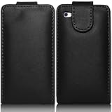 picture of SUPERGETS® High Quality Apple Ipod Touch 4G 4TH 5G 5TH (2010,2011,2012) Generation Leather Flip Case Black Touch Screen Stylus And LCD Screen Protector