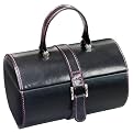 Round Jewelry Case - Black