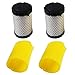 KlirAir Mower Air Filters Replace Briggs Stratton 796031 (591334 or 594201) Plus 797704 Foam Pre-Cleaner (Pack of 2)