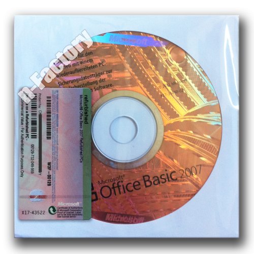 Microsoft Office 2007 Basic OEM deutsch NEU Microsoft Office 2007 Basic OEM deutsch NEU
