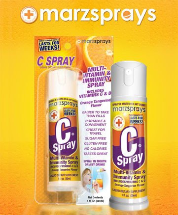 Marz Sprays Immunity Booster and Stress Management C-Spray, 1 Fluid Ounce Marz Sprays Immunity Booster and Stress Management C-Spray, 1 Fluid Ounce