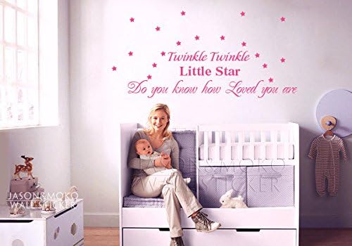 Twinkle Twinkle Little Star- Wall Decals - Nursery Wall Decals -Vinyl Lettering Wall Art 50*125cm