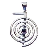 Sterling Silver Cho Ku Rei Amethyst Reiki Pendant Jewelry