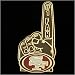 Sf 49Ers Hats : Sf 49Ers #1 Fan Pin