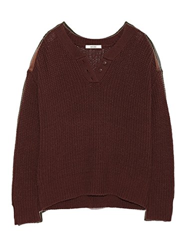 snidel(スナイデル)デザインVネックニットプルオーバー