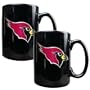 MLB St. Louis Cardinals Two Piece Black Ceramic Mug Set - Primary Logo