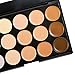 15 Color Concealer Camouflage Contour Eye Face Cream Makeup Palette Professional with Cosmetics Make up Brushes