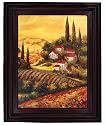 Framed Oil Painting on Canvas - 'Under the Tuscan Sun'