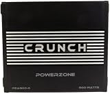 Crunch Power Zone PZA900.4 4 Channel Amplifier 115 x 4 @ 4 OHMS, 225 x 4 @ 2 OHMS - 450 x 2 @ 4 OHMS with Illuminated Badge