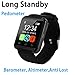 SSA@ U8 Bluetooth Watch Smart Wristwatch Phone Mate for Smartphones IOS Apple Iphone Android Samsung S2/s3/s4/s5/note 2/note 3 HTC (Black)