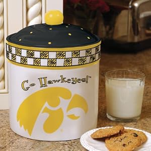 Iowa Hawkeyes Gameday Ceramic Cookie Jar by