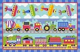 Trains, Planes & Trucks OLIVE KIDS 19 x 29 Rug