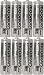 Moonrays 47740SP Rechargeable NiCd AA Batteries for Solar Powered Units, 8-Pack
