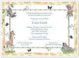 Jungle Animals Baby Shower Invitations - Set of 20