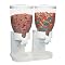 Double Dry Food Dispenser - White