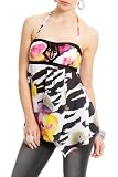 2b Jasmine Print Asymmetric Bustier - WILD FLOWER (M)