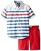 Nautica Little Boys' 2 Piece Short Sleeve Woven Short Set