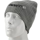 Wisconsin Badgers Hats : Top of the World Wisconsin Badgers Gray Crest Knit Beanie