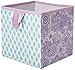 Bacati Isabella Girls Paisley Fabric Storage Box/Tote, Lilac/Purple/Aqua