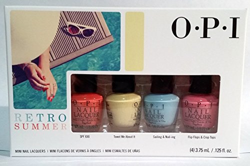 OPI Retro Summer Mini collection set of 4 (3.75 ml / .125 fl oz)