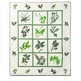 Botanical Leaf Throw Quilt