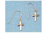 14KT Cross Dangle Earrings 14KT GOLD