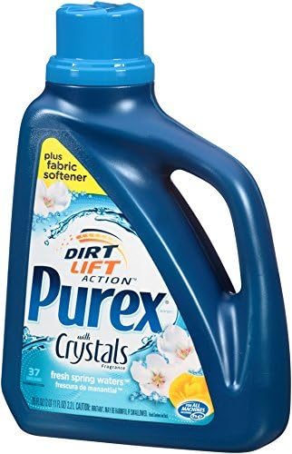 2 Pack - Purex Ultra Fresh Spring Waters Concentrated Liquid Detergent with Crystals 75 Ounce