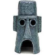 Penn Plax Squidward's Easter Island Home Ornament
