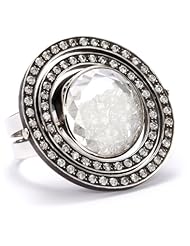 Moritz Glik "Kaleidoscope" 14K Gold and Floating Diamond Cocktail Ring, Size 7