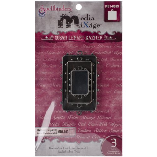 Spellbinders MB1-008S Media Mixage Rectangles Two, Silver