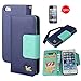 iPhone 5s Case,iPhone SE case,iPhone 5 Case,By HiLDA,Wallet Case,PU Leather Case,Credit Card Holder,Flip Cover Case[Blue]