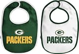 Green Bay Packers Newborn 6-9 mos. 2-Pc Team Bib Set